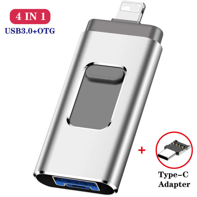 4 in 1 Flashdrive | Geen last meer van een volle telefoon!