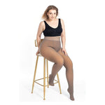 Vastana - Fake Doorschijnende, Warme Fleece Panty